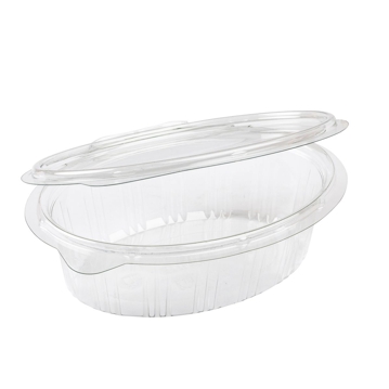Embalagem Pl�stico PET/RPET Oval Elipack 250ml 145x108x45mm 800 un