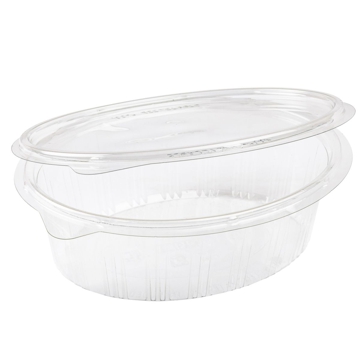 Embalagem Pl�stico PET/RPET Oval Elipack 500ml 166x129x55mm 600 un