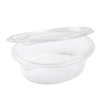 Embalagem Pl�stico PET/RPET Oval Elipack 1000ml 201x165x70mm 300 un