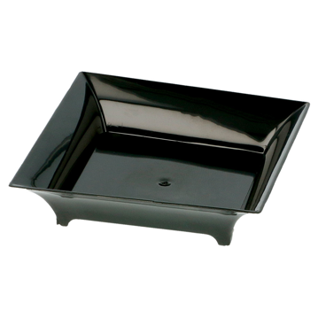 Prato Quadrado Degustao Preto 36ml 63x63x15mm 24x30 un