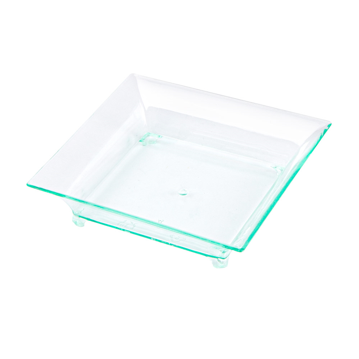 Prato Quadrado Degustao Verde gua 36ml 63x63x15mm 24x30 un