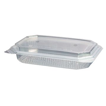Contentor para Micro-ondas Rectangular M5210 Translcido 500g 225x149x48mm 372 un
