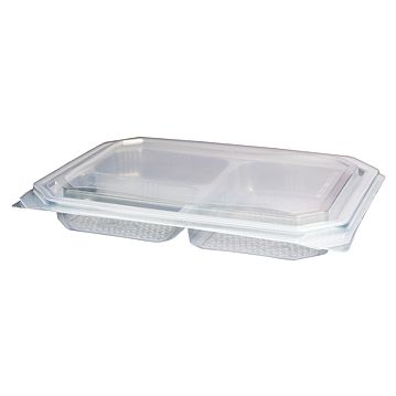 Contentor para Micro-ondas Rectangular M5402 Translcido 1000g 310x235x48mm 150 un