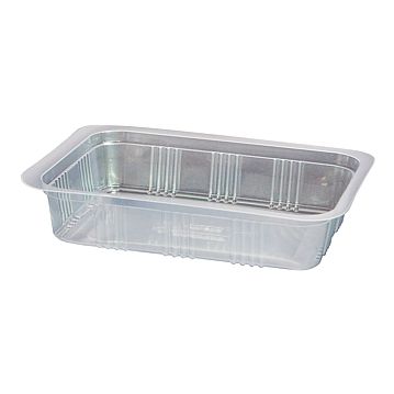 Contentor Sem Tampa para Micro-ondas M6100 Transparente 750g 190x137x38mm 500 un
