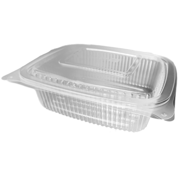 Contentor para Micro-ondas Rectangular L1000 Translcido 1945ml 248x210x75mm 3x50 un