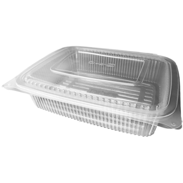 Contentor para Micro-ondas Rectangular L2010 Translcido 2866ml 308x251x78mm 3x40 un