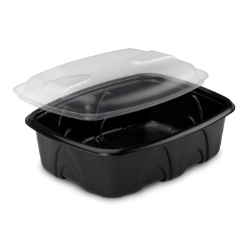 Contentor para Micro-ondas Rectangular BCKNP751SNC Preto 750ml 180x140x69mm 480 un