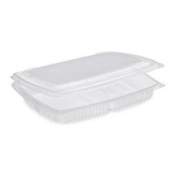 Contentor para Micro-ondas Rectangular OK15052C Transl�cido 2x725ml 292x223x46mm 100 un