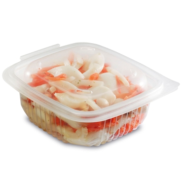 Contentor para Micro-ondas Rectangular OK250 Transl�cido 250ml 123x114x48mm 900 un