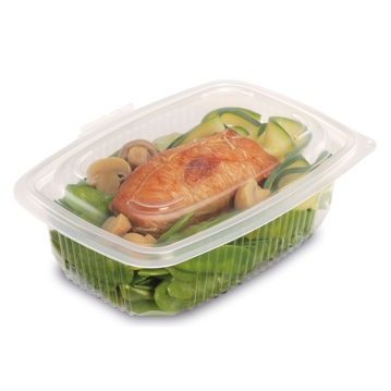 Contentor para Micro-ondas Rectangular OK600 Transl�cido 600ml 185x135x65mm 300 un