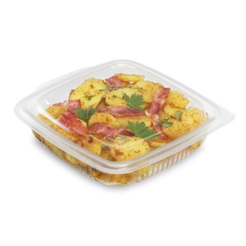 Contentor para Micro-ondas Rectangular OK430 Transl�cido 430ml 158x155x44mm 300 un