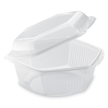 Contentor para Micro-ondas Hexagonal ATP0750 Transl�cido 750ml 172x164x84mm 300 un