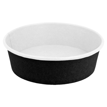 Saladeira em Cartolina Preta 500ml 150x128x45mm Caixa 300
