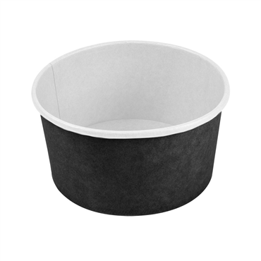 Saladeira em Cartolina Preta 1000ml 150x128x80mm Caixa 300