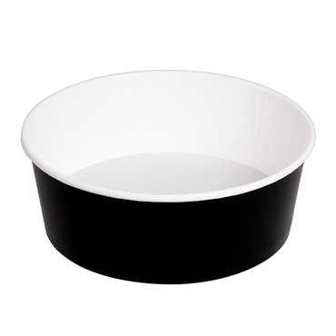 Saladeira em Cartolina Preta 1300ml 187x160x70mm Caixa 300