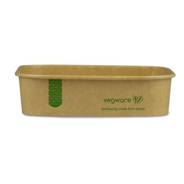 Contentor Rectangular Kraft Vegware 500ml 16OZ 173x121x41mm 6x50 un