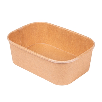 Contentor Rectangular Kraft 750ml 173x123x57mm 6x50 un