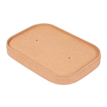 Tampa para Contentor Rectangular Kraft 173x123x20mm 6x50 un