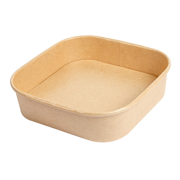 Contentor Quadrado Kraft 750ml 167x167x43mm 6x50 un