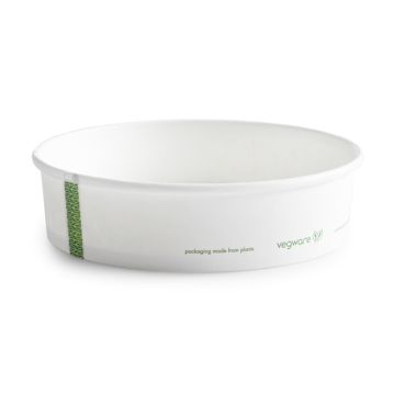 Contentor Redondo Branco Vegware 750ml 26oz 185/172x48mm 6x50 un