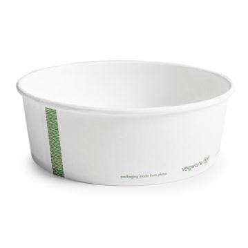 Contentor Redondo Branco Vegware 1000ml 32oz 185/163x63mm 6x50 un