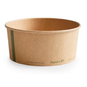 Contentor Redondo Kraft Vegware 1300ml 48oz 185/163x82mm 6x50 un