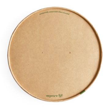 Tampa para Contentor Rectangular Vegware 185x16mm 6x50 un