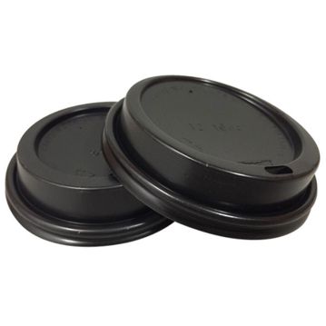 Tampa Plstico Traveler Preta para Copos 10-12oz Caixa 1000