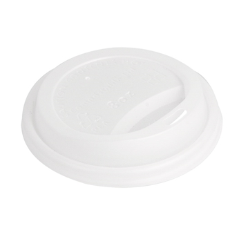 Tampa Plstico Branca para Copos 8oz Caixa 1000 un