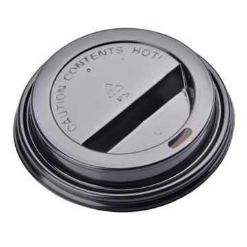 Tampa Plstico Sip-thru Preta 4oz Caixa 3000