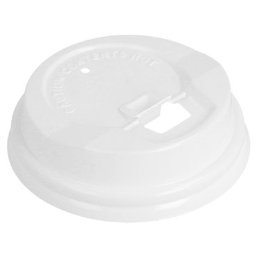 Tampa Plstico Traveler Branca para Copos 120ml 4oz 10x100 un