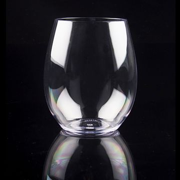 Copo em Pl�stico Policarbonato Transparente �gua 390ml Caixa 6x1un