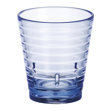 Copo em Policarbonato Azul Relevo 280ml 85/60x95mm 12 un