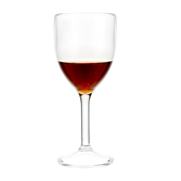 Copo em Policarbonato Transparente Vinho 300ml 6 un