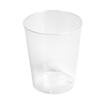 Copo Plstico PP Transparente REUSE 20/40ml 41/32x51mm 40x50 un