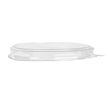 Tampa Plstico RPET Transparente Rasa para recipientes 90mm 50 un
