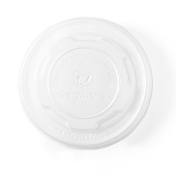 Tampa CPLA branca para Contentores de Alimentos 90x10mm 20x50 un