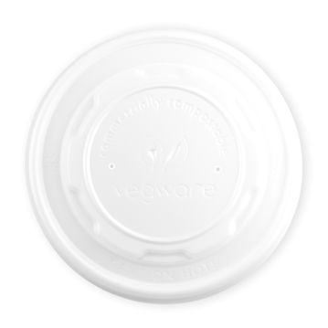 Tampa CPLA branca para Contentores de Alimentos 115x10mm 10x50 un
