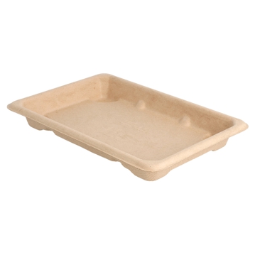 Bandeja Rectangular em Cana de Acar para Sushi 165x115x15mm 1000un