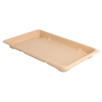 Bandeja Rectangular em Cana de Acar para Sushi 213x133x15mm 800un