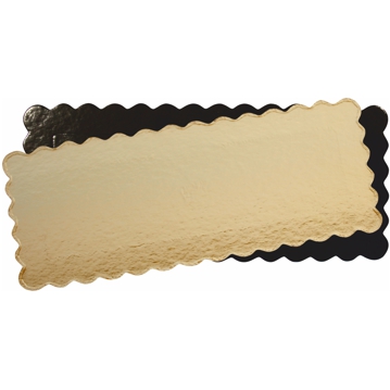 Disco Quadrado em Carto Metalizado a Ouro/Preto 150x350mm (~89un) 10kg