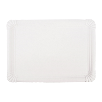 Travessa de Carto Branco Estucado para Pastelaria 240x300mm 5x100 un