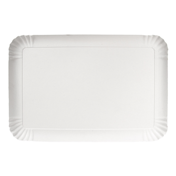 Travessa de Carto Branco Estucado para Pastelaria 250x340mm 4x100 un
