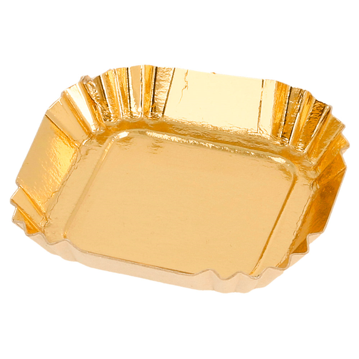 Travessa de Carto Dourado para Pastelaria 55x55mm 100 un