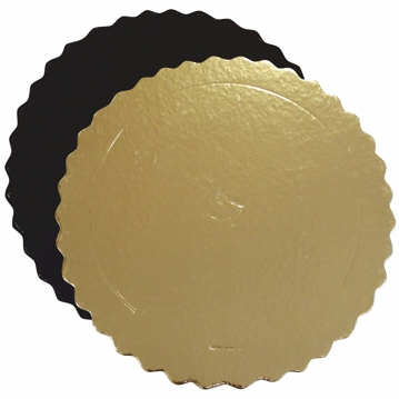 Disco Circular em Carto Metalizado a Ouro/Preto 320x3mm (~80un) 10kg