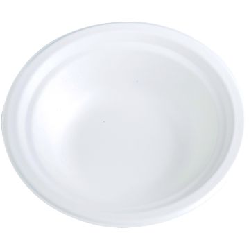Prato Fundo Celulose de Cana de Acar Branco 190mm 16x50un