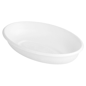 Prato Oval em Cana de Acar 203x135x40mm 6x50 un