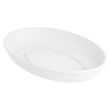 Prato Oval em Cana de Acar 236x169x40mm 300un