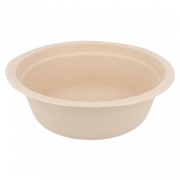 Tigela em Cana de Acar 135x46mm 350ml 12oz Natural 24X50un