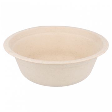 Tigela em Cana de Acar 155x54mm 500ml 16oz Natural 12X50un